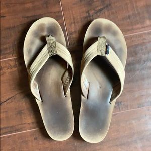 rainbow flip flops with thick straps